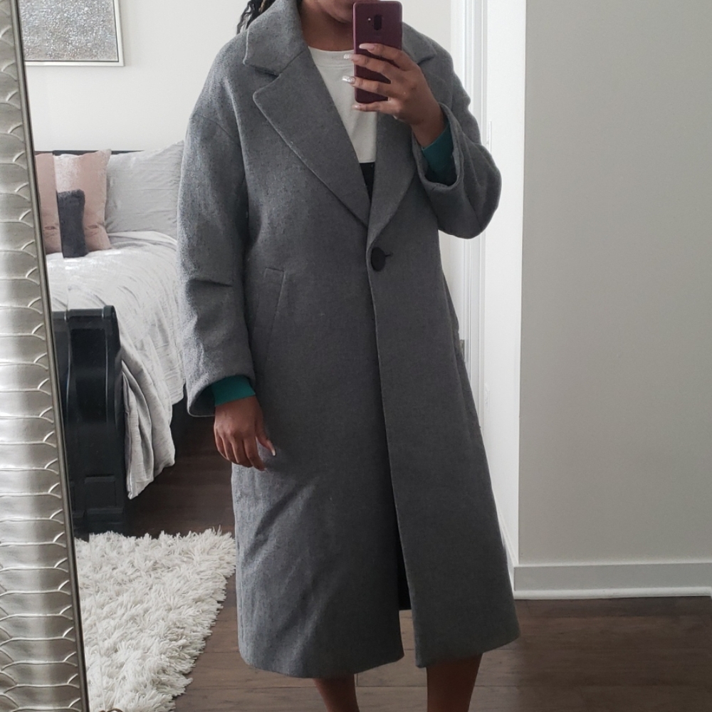 Grey coat